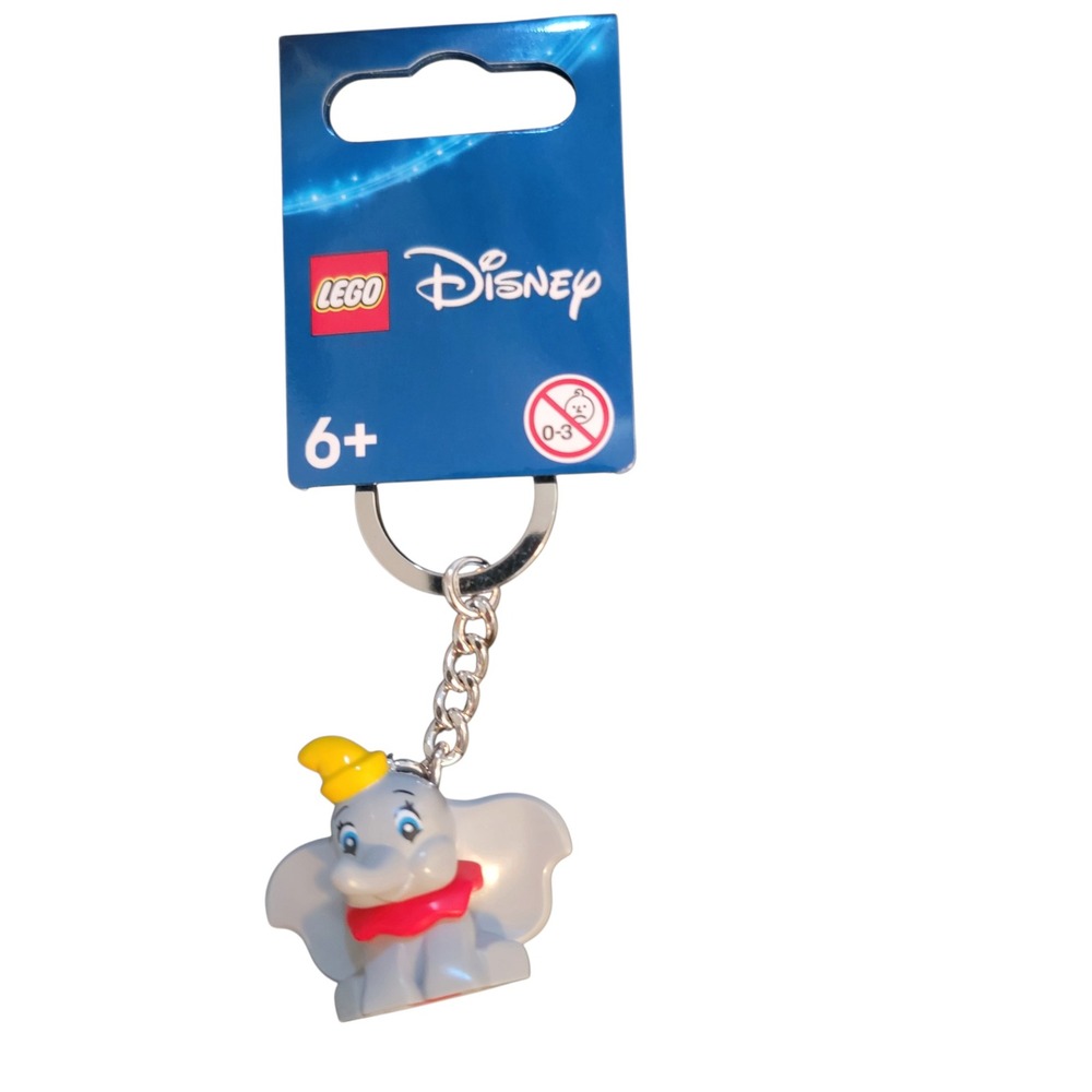 LEGO Disney Dumbo Keychain 854328 Unisex OS Gray New Flying Elephant Minifigure